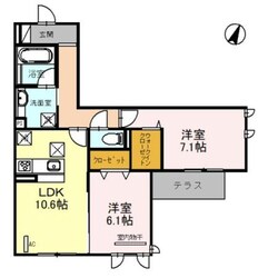 ラポール岡本の物件間取画像